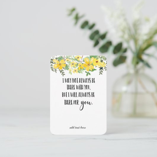 In Memory Sympathy Memorial Angel keepomwille gift Visitekaartje (Staand voorkant)