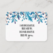 In Memory Sympathy Memorial Angel keepomwille gift Visitekaartje (Voorkant)