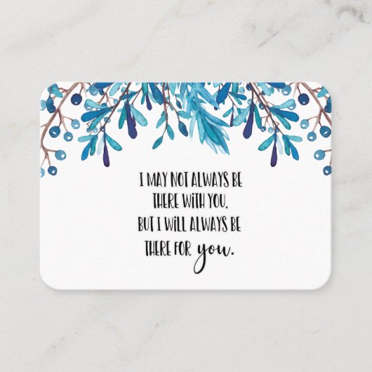 In Memory Sympathy Memorial Angel keepomwille gift Visitekaartje (Voorkant)