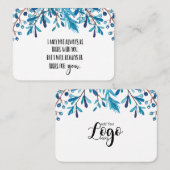 In Memory Sympathy Memorial Angel keepomwille gift Visitekaartje (Voorkant / Achterkant)