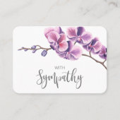 In Memory Sympathy Memorial Angel keepomwille gift Visitekaartje (Voorkant)