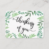 In Memory Sympathy Memorial Angel keepomwille gift Visitekaartje (Voorkant)