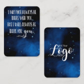 In Memory Sympathy Memorial Angel keepomwille gift Visitekaartje (Voorkant / Achterkant)