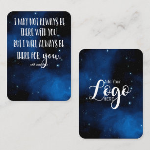 In Memory Sympathy Memorial Angel keepomwille gift Visitekaartje