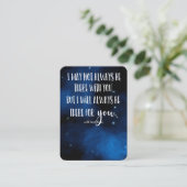 In Memory Sympathy Memorial Angel keepomwille gift Visitekaartje (Staand voorkant)