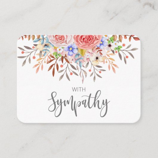 In Memory Sympathy Memorial Angel keepomwille gift Visitekaartje (Voorkant)