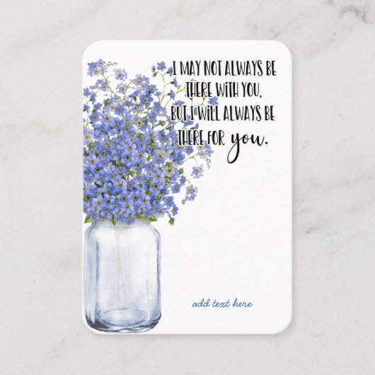 In Memory Sympathy Memorial Angel keepomwille gift Visitekaartje (Voorkant)