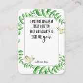 In Memory Sympathy Memorial Angel keepomwille gift Visitekaartje (Voorkant)