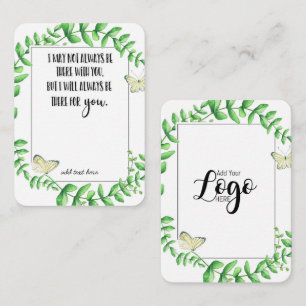 In Memory Sympathy Memorial Angel keepomwille gift Visitekaartje