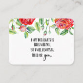 In Memory Sympathy Memorial Angel keepomwille gift Visitekaartje (Voorkant)