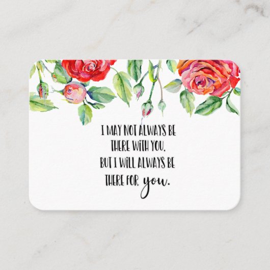 In Memory Sympathy Memorial Angel keepomwille gift Visitekaartje (Voorkant)