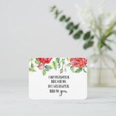 In Memory Sympathy Memorial Angel keepomwille gift Visitekaartje (Staand voorkant)