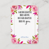 In Memory Sympathy Memorial Angel keepomwille gift Visitekaartje (Voorkant)