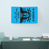 In Memory Vrouw Begrafenis van zangers Spandoek (Beurs)