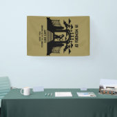 In Memory Vrouw Begrafenis van zangers Spandoek (Beurs)