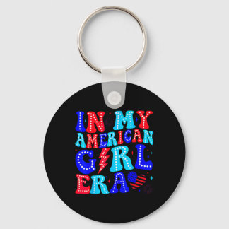 In Mij Era van Amerikaanse Meisje Retro 4 juli Vie Sleutelhanger