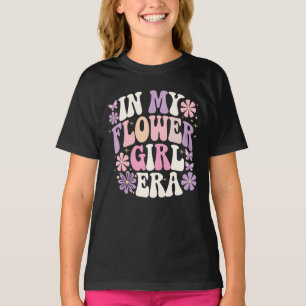 In Mij Era Van Bloemenmeisje Retro Groovy Bloem T-shirt