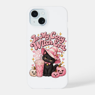 In Mij Era van de Gezellige Heks Roze Halloween iPhone 15 Case