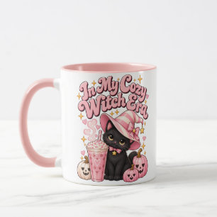 In Mij Era van de Gezellige Heks Roze Halloween Mok