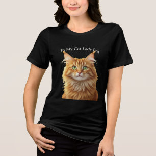 In Mij Kat Lady Tijdperk Tri-Blend Shirt
