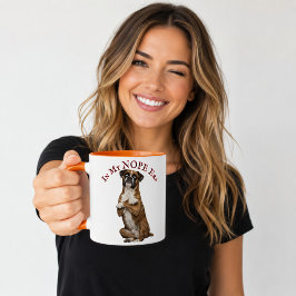 In Mij Nope-Tijdperk Grappige Boxer Honden Attitud Mok