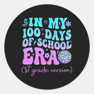 In mijn 100 dagen schooltijd 1e klas studenten te ronde sticker