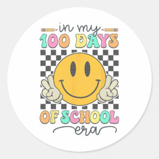 In mijn 100 dagen schooltijd leraar 100ste dag van ronde sticker