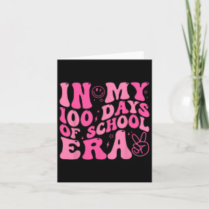 In mijn 100 dagen schooltijd retro disco 100ste da kaart