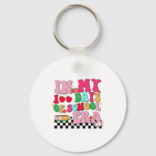 In mijn 100 dagen schooltijd retro disco 100ste da sleutelhanger