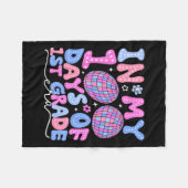 In mijn 100 dagen van 1e klas tijdperk disco 100e  fleece deken (Voorkant (Horizontaal))