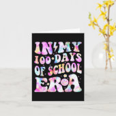In mijn 100 dagen van het schooltijdperk retro gli kaart (Gele Bloem)