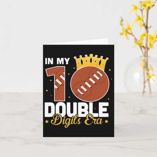 In mijn 10 dubbelcijferige tijdperk Football 10e v Kaart (Gele Bloem)