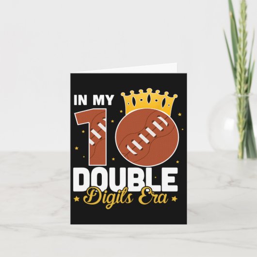 In mijn 10 dubbele cijfers tijdperk voetbal 10e ve kaart (Voorkant)