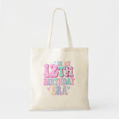 In mijn 12e verjaardag tijdperk meisje geschenken  tote bag (Voorkant)