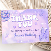 In mijn 18e verjaardag tijdperk feest bedankkaart