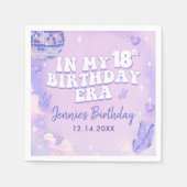 In Mijn 18e Verjaardag Tijdperk Feest Servet (Voorkant)