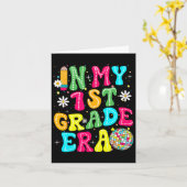 In mijn 1e klas tijdperk meisje terug naar school kaart (Gele Bloem)