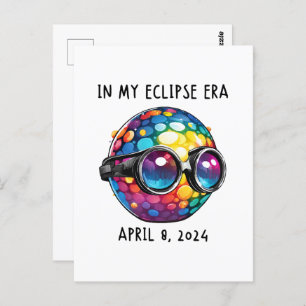 In mijn 2024 Solar Eclipse tijdperk Briefkaart