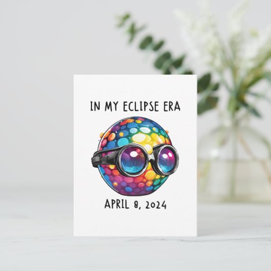 In mijn 2024 Solar Eclipse tijdperk Briefkaart (Staand voorkant)