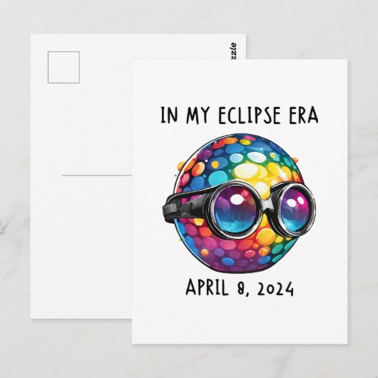 In mijn 2024 Solar Eclipse tijdperk Briefkaart (Voorkant / Achterkant)