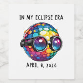 In mijn 2024 Solar Eclipse tijdperk Wijn Etiket (Enkel label)