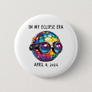 In Mijn 2024 Zonsverduistering Era Ronde Button 5,7 Cm