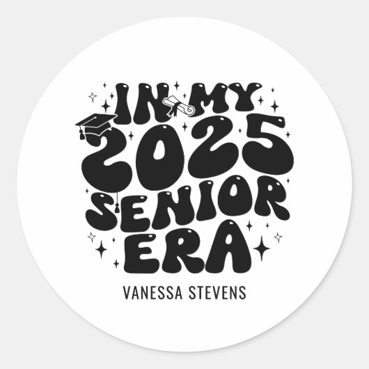 In mijn 2025 Senior Era Ronde Sticker (Voorkant)