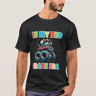 In mijn 3e klas tijdperk monstertruck hond terug n t-shirt