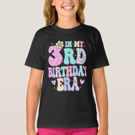 In mijn 3e verjaardag tijdperk meisje derde verjaa t-shirt