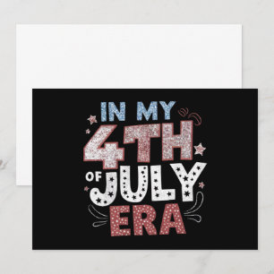 In mijn 4 juli-tijdperk VS Amerikaans patriottisch Kaart