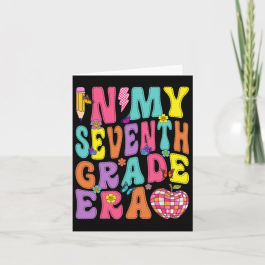 In mijn 7e klas tijdperk 7e klas terug naar school kaart (Voorkant)