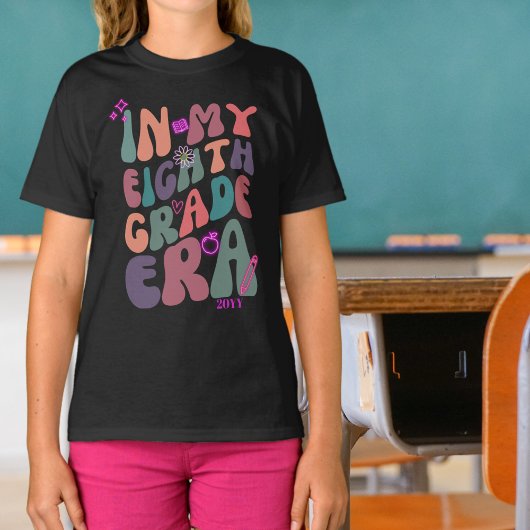 In mijn achtste klas tijdperk Neon Elements met Ja T-shirt