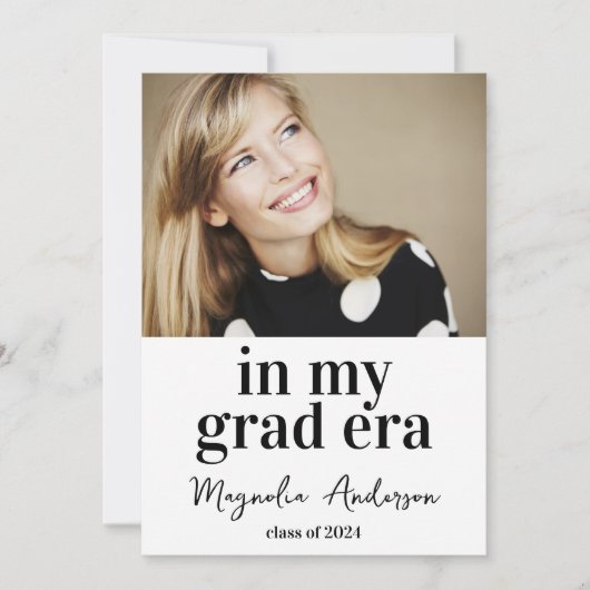 In mijn Afstudeerder Era Multi Photo Collage Afstu Aankondiging (Voorkant)