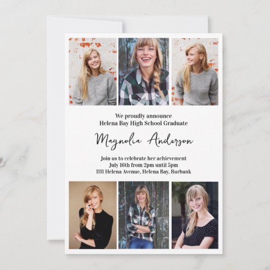 In mijn Afstudeerder Era Multi Photo Collage Afstu Aankondiging (Achterkant)